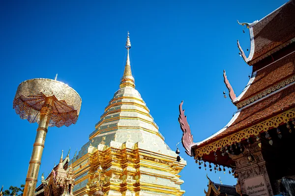 The golden chedi at Wat Phra That Doi Suthep above Chiang Mai.