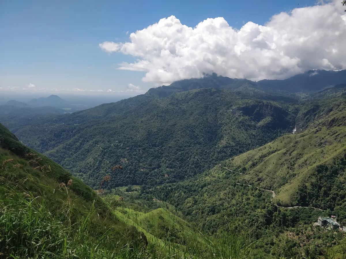 The view over the hills at Ella, Sri Lanka.